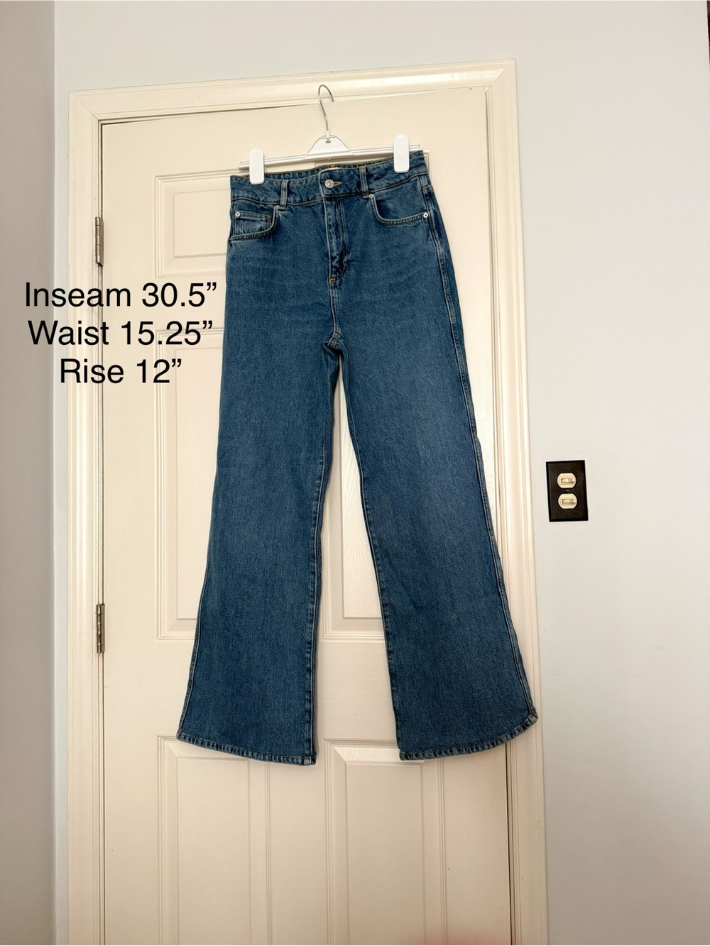 Sezane The Wide Leg Trousers sz 8/40